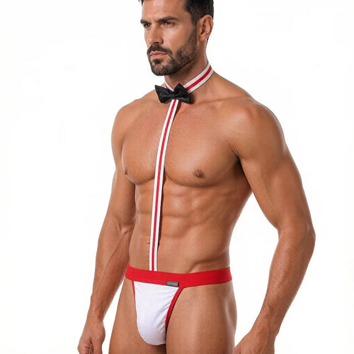 Bow Tie Sexy Men's Waiter Outfit