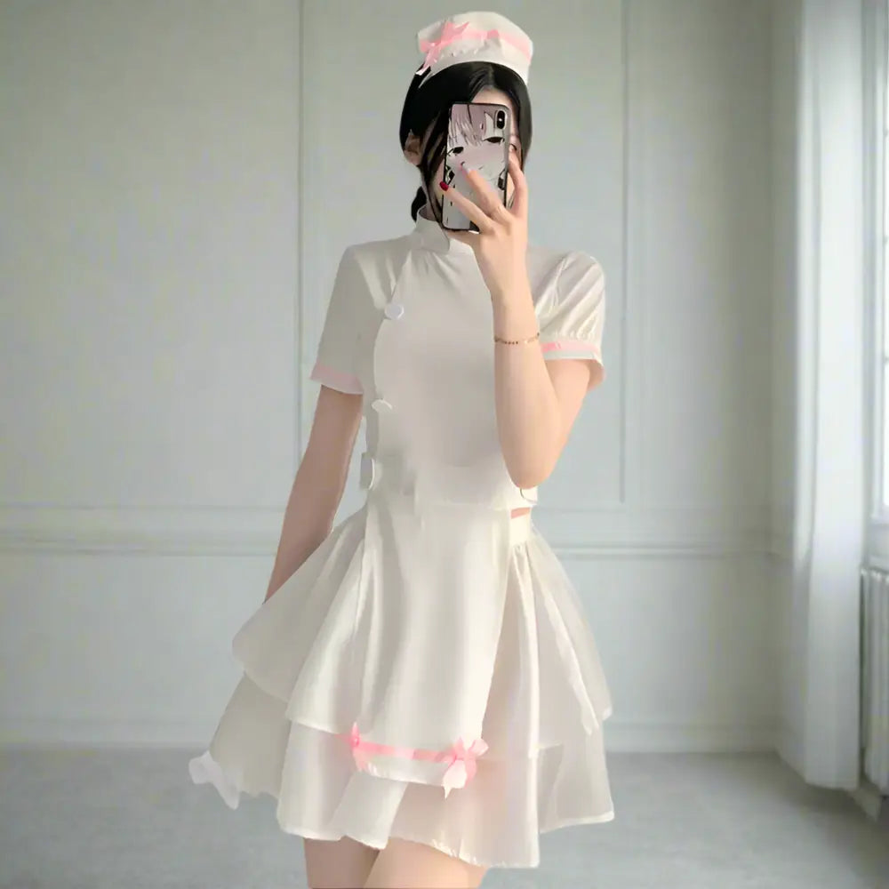Classic Sexy Nurse Outfit - White / One-Size - Outfit