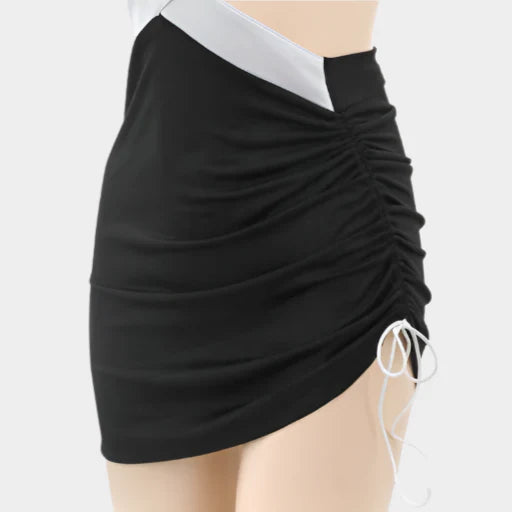 Classy Business Secretary Outfit - Black & White / One Size - Outfit
