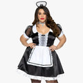 Curvy Temptation Plus Size Maid Outfit - Black / One Size - Outfit