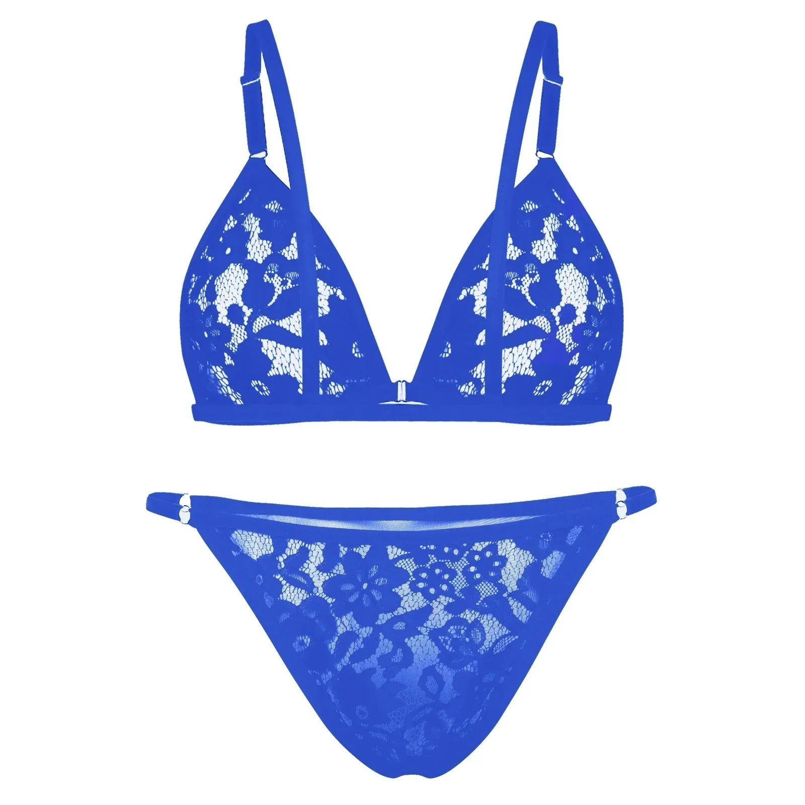 Men’s Sexy Bra Underwear Sets Men Belt Lace Lingerie BDSM Chest Strap Sex Lingerie Sissy Outfit Men Crop Top - Blue
