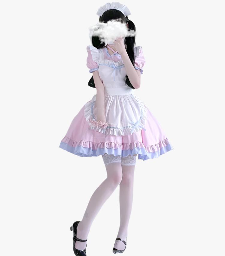 Pink Anime Maid Outfit