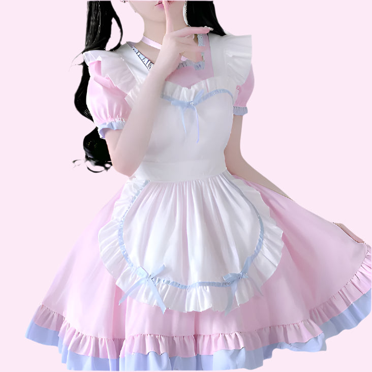 Pink Anime Maid Outfit