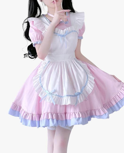 Pink Anime Maid Outfit