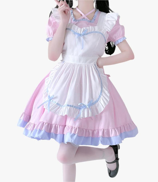 Pink Anime Maid Outfit