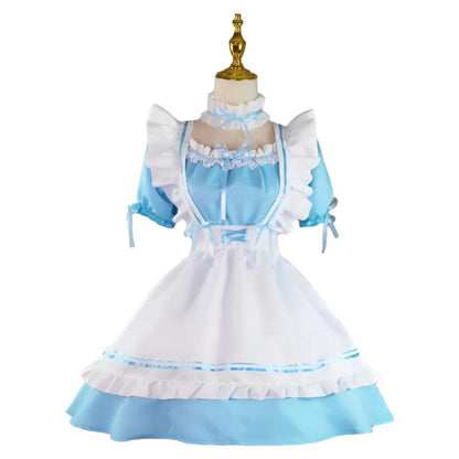 Blue Japanese Maid Outfit