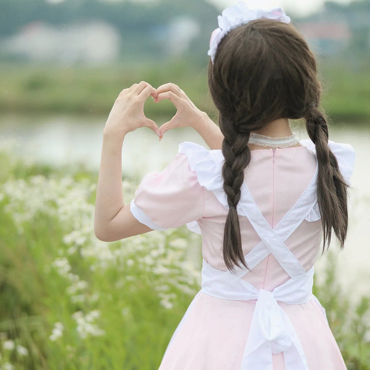 Plus Size Kawaii Pink Cat Maid Outfit