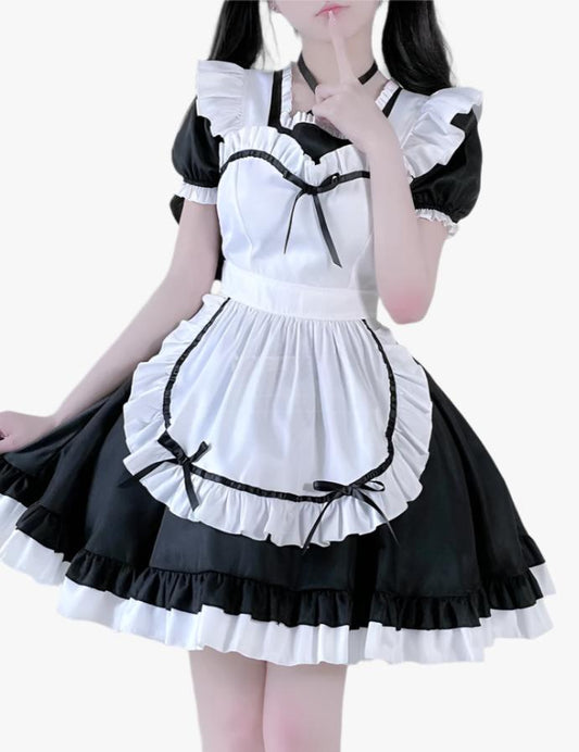 Black Anime Maid Outfit