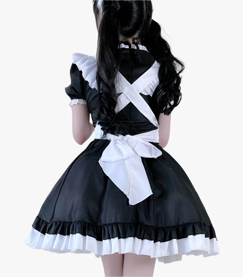 Black Anime Maid Outfit