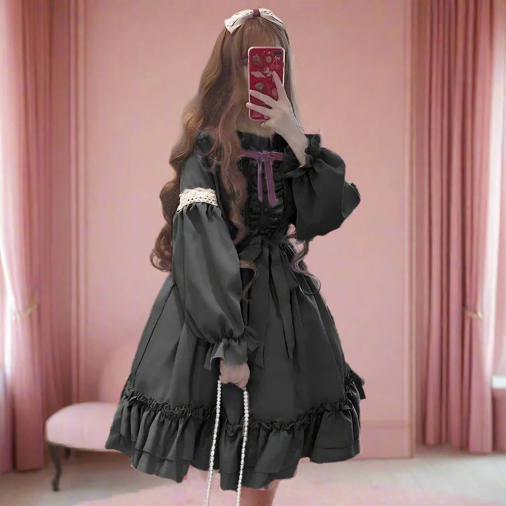Elegant Classic House Maid Outfit - Black / One Size - Outfit