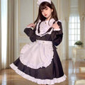 Elegant Long-Sleeves Black Maid Outfit - Black / S - Outfit