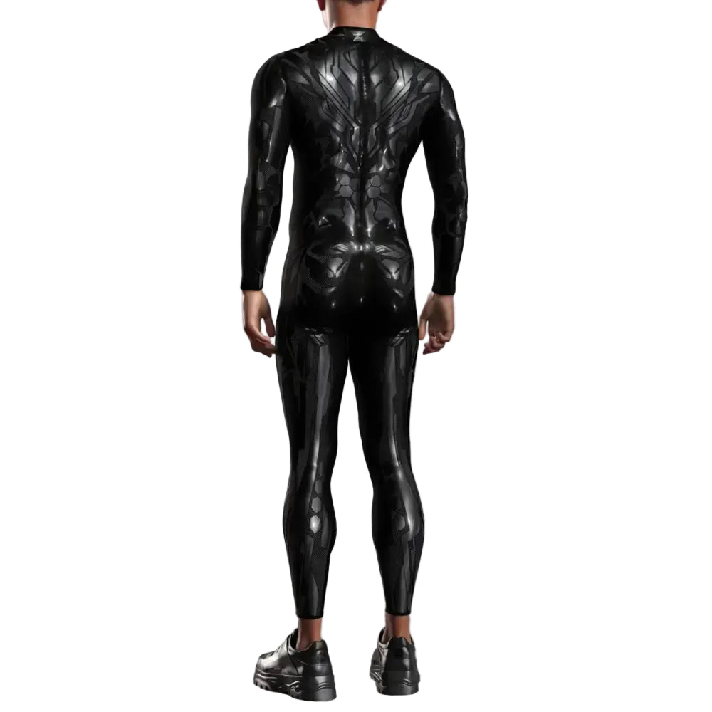 Men’s Cyber mechanical Armor Bodysuit Punk Cosplay Bodysuit Steampunk Costume Halloween Party Show Festival Performance