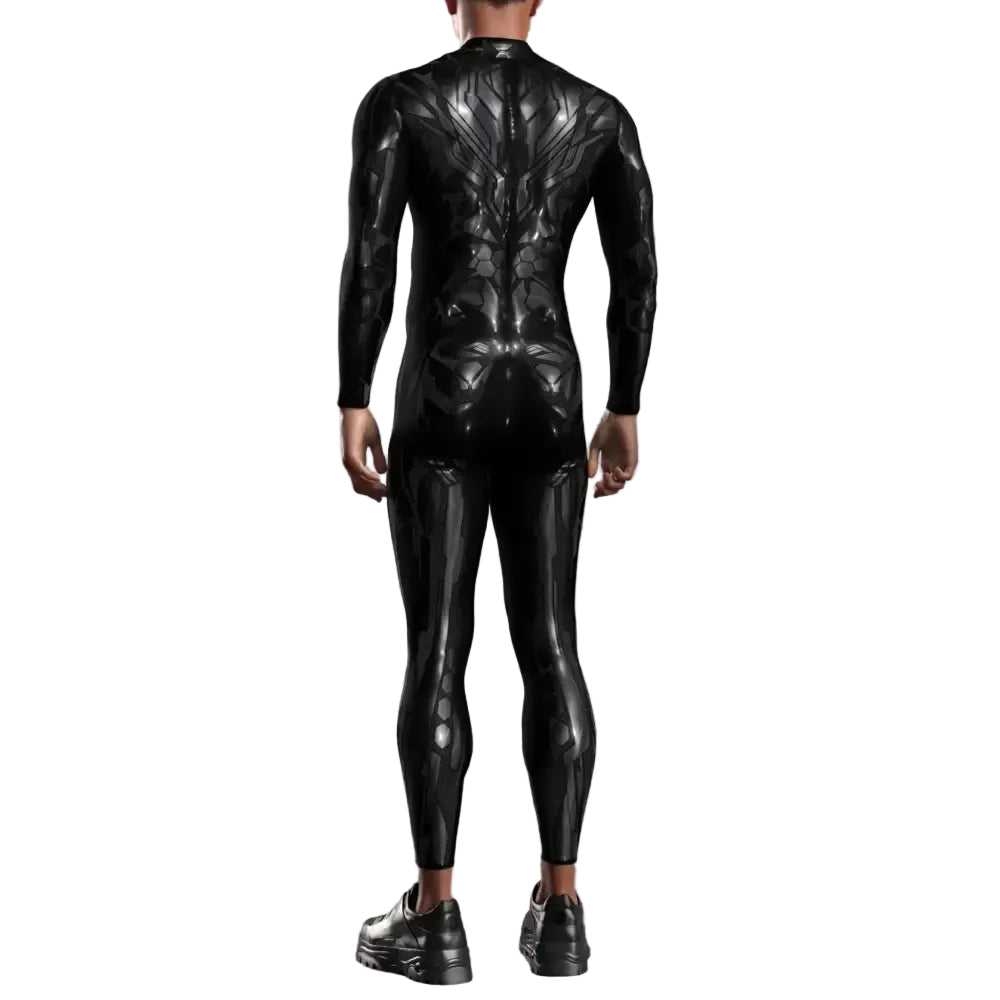 Men’s Cyber mechanical Armor Bodysuit Punk Cosplay Bodysuit Steampunk Costume Halloween Party Show Festival Performance