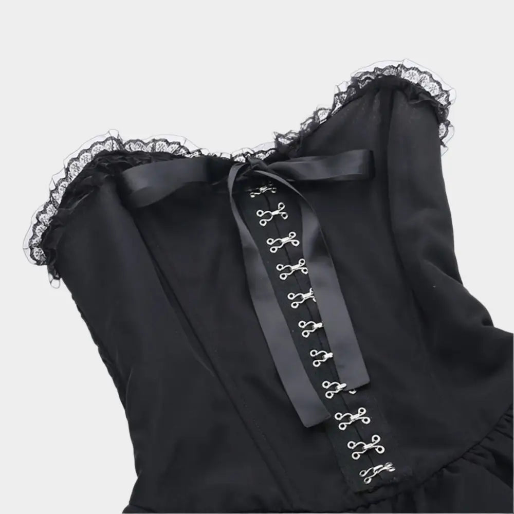 Gothic Lace-Up Sexy Outfit - Outfit