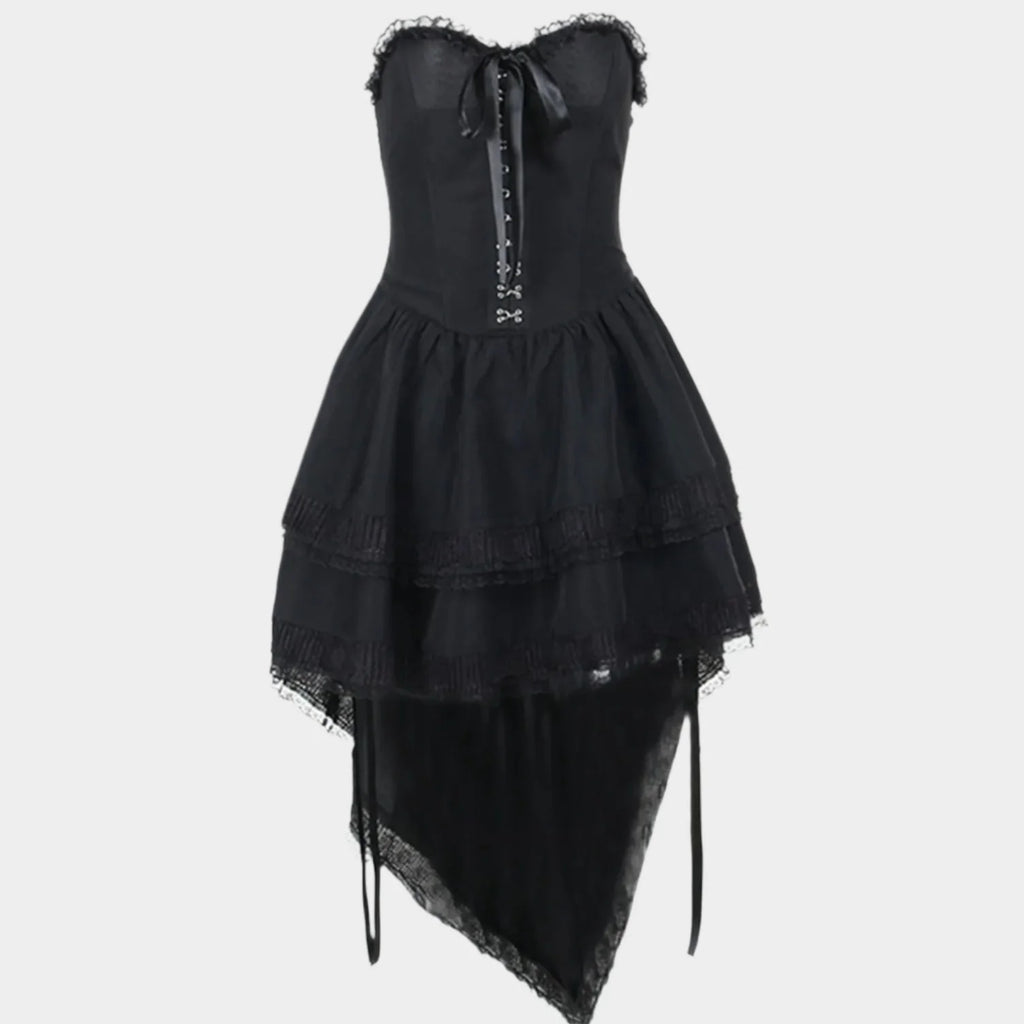 Gothic Lace-Up Sexy Outfit - Outfit