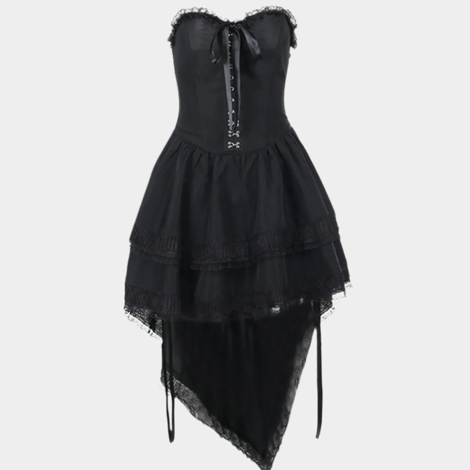 Gothic Lace-Up Sexy Outfit - Outfit