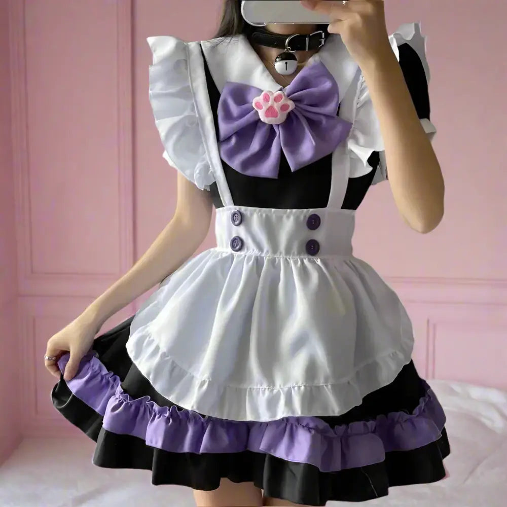 Kawaii Big Bow Maid Outfit - Outfit