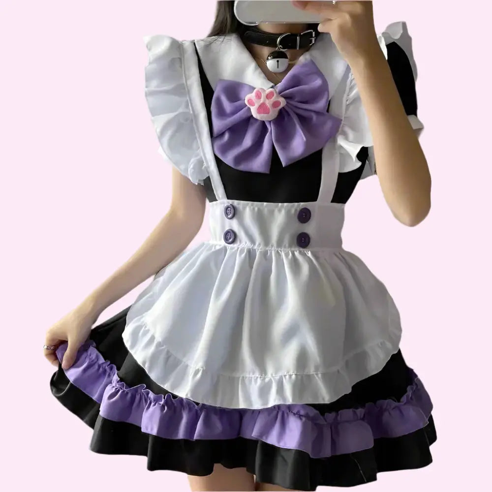 Kawaii Big Bow Maid Outfit - Outfit
