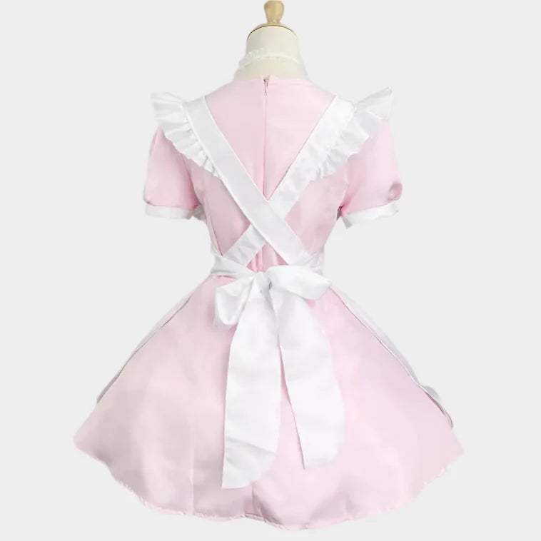 Kawaii Pink Cat Maid Outfit - Outfit