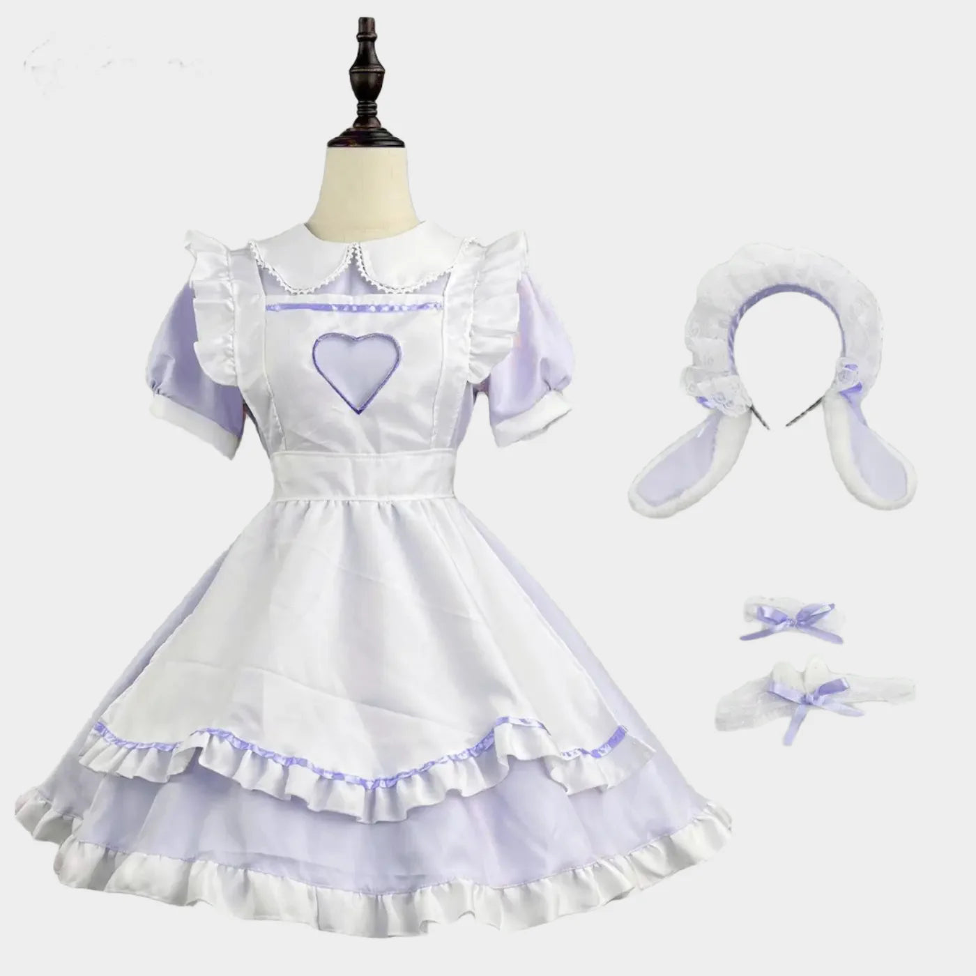 Kawaii Purple Bunny Maid Outfit - Outfit