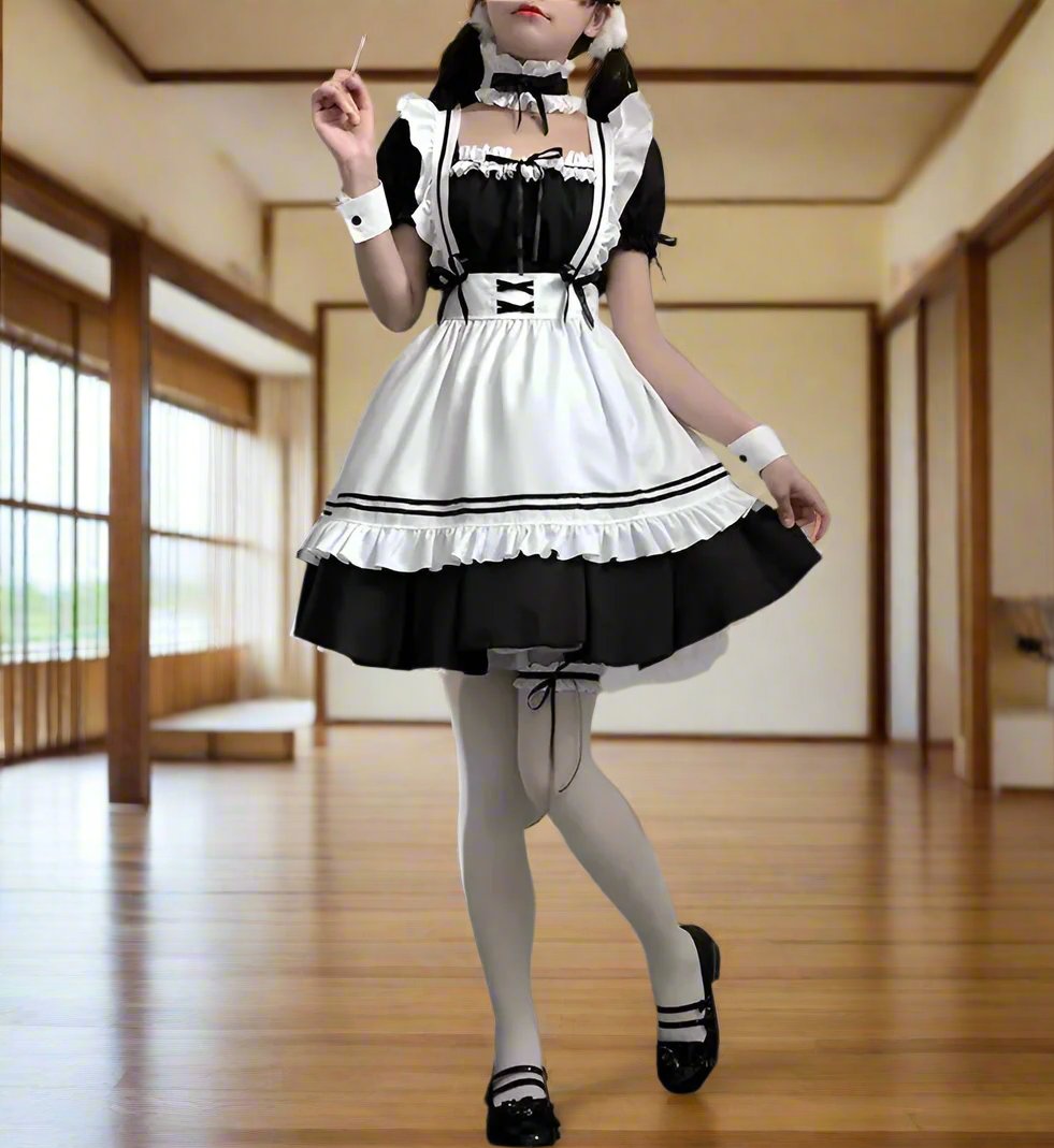 Black Japanese Maid Outfit