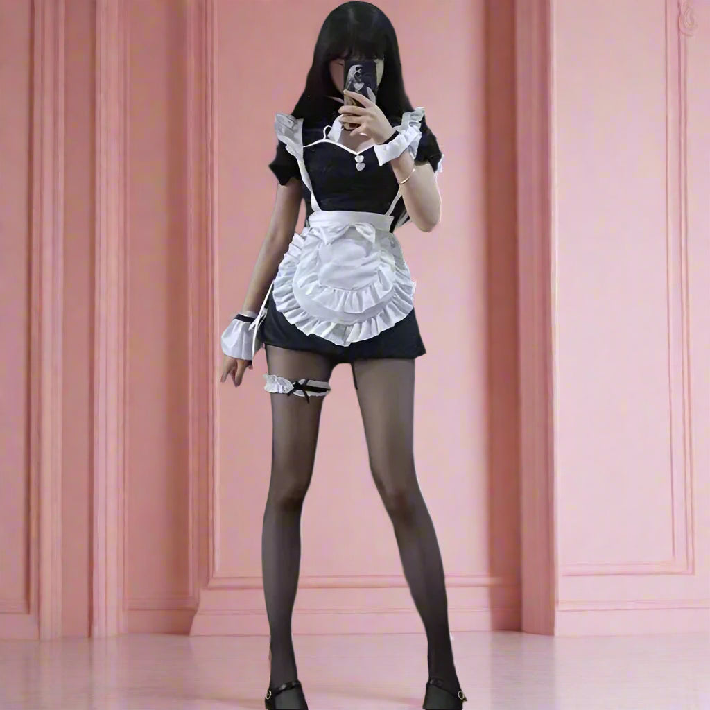 Retro Cheongsam Anime Maid Outfit