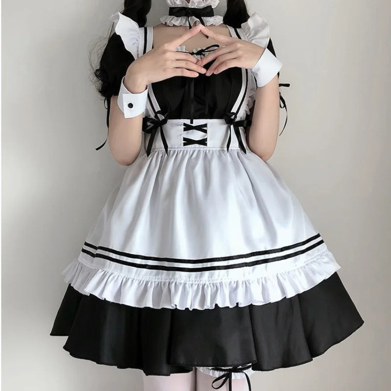 Black Japanese Maid Outfit