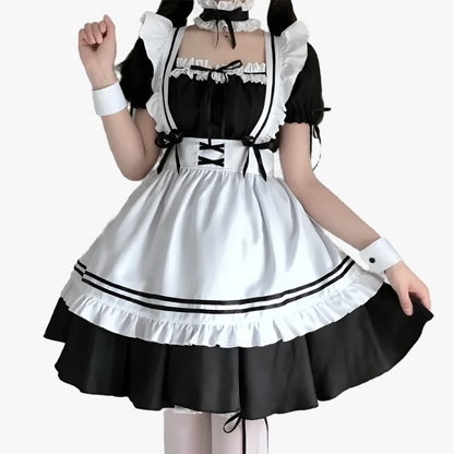 Black Japanese Maid Outfit