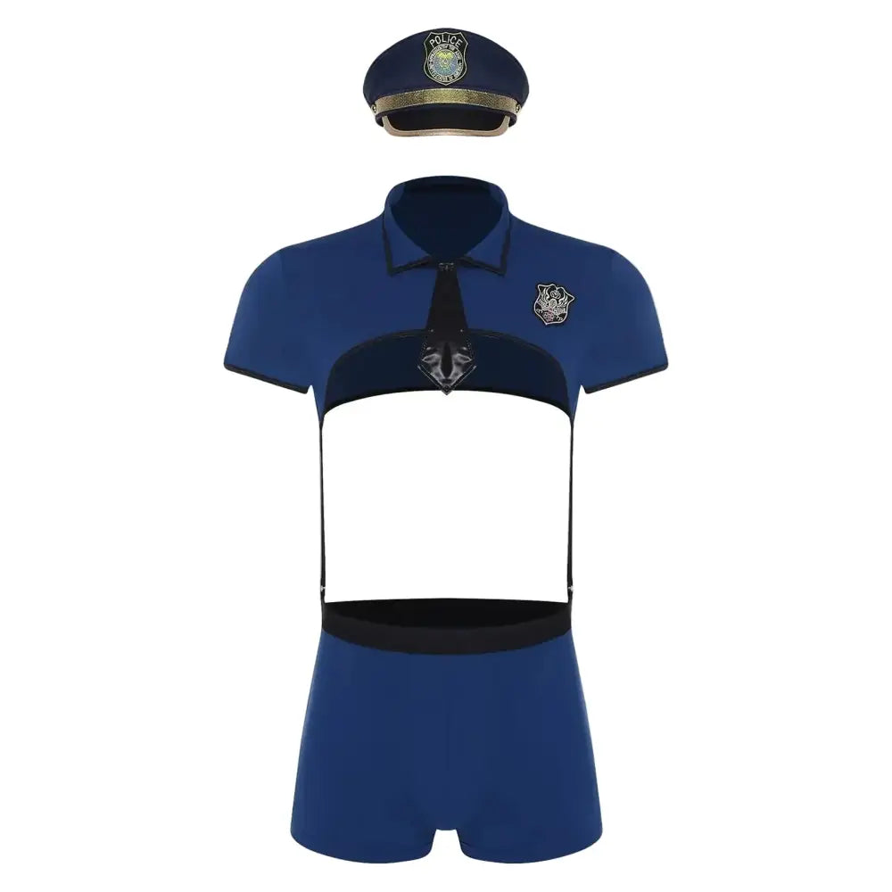 Male Police Officer Costume Outfit - Outfit