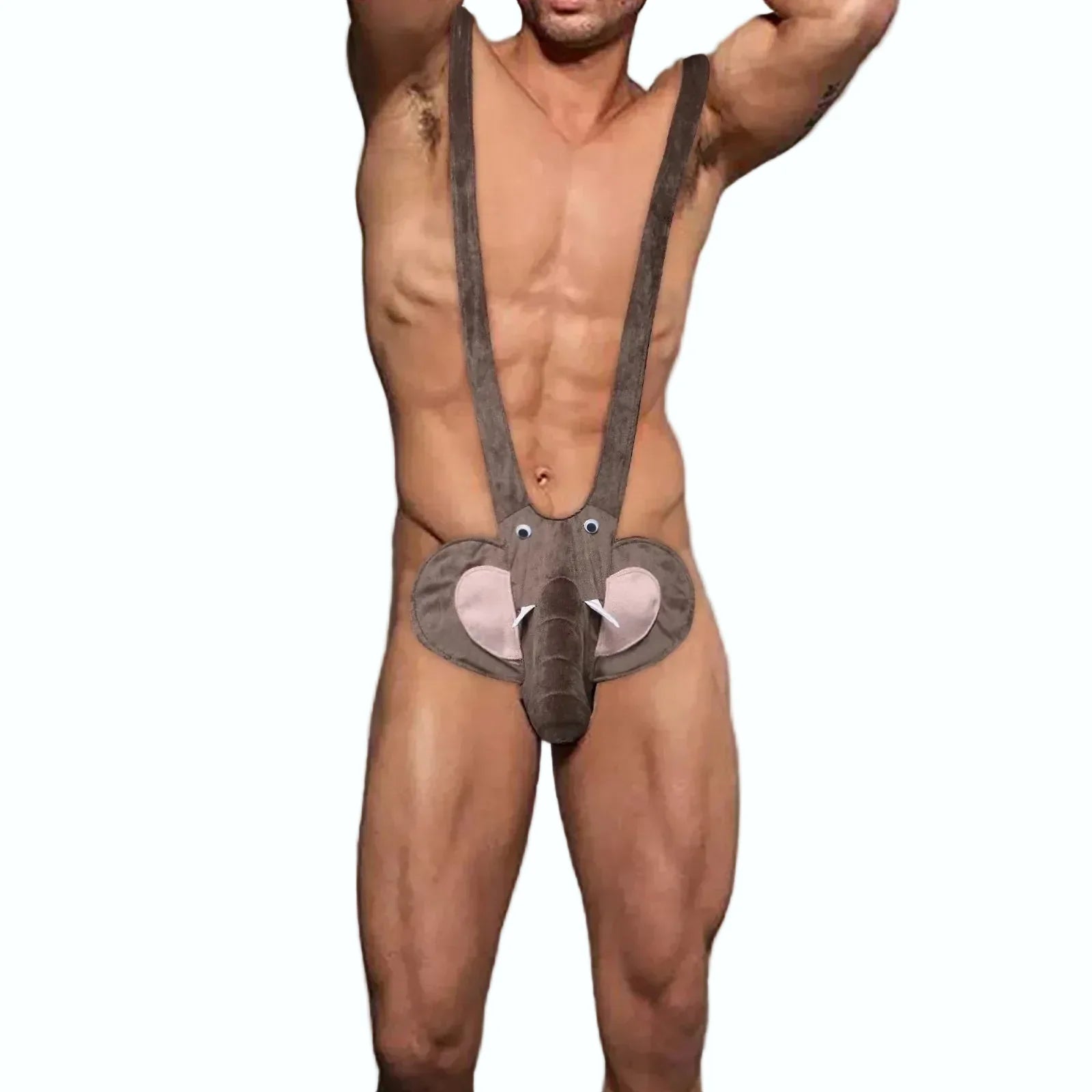 Men’S Sexy Conjoined Underwear Gift G-String Elephant Face Erotic Lingerie Intimates Mankini Thong Trendy Underwears
