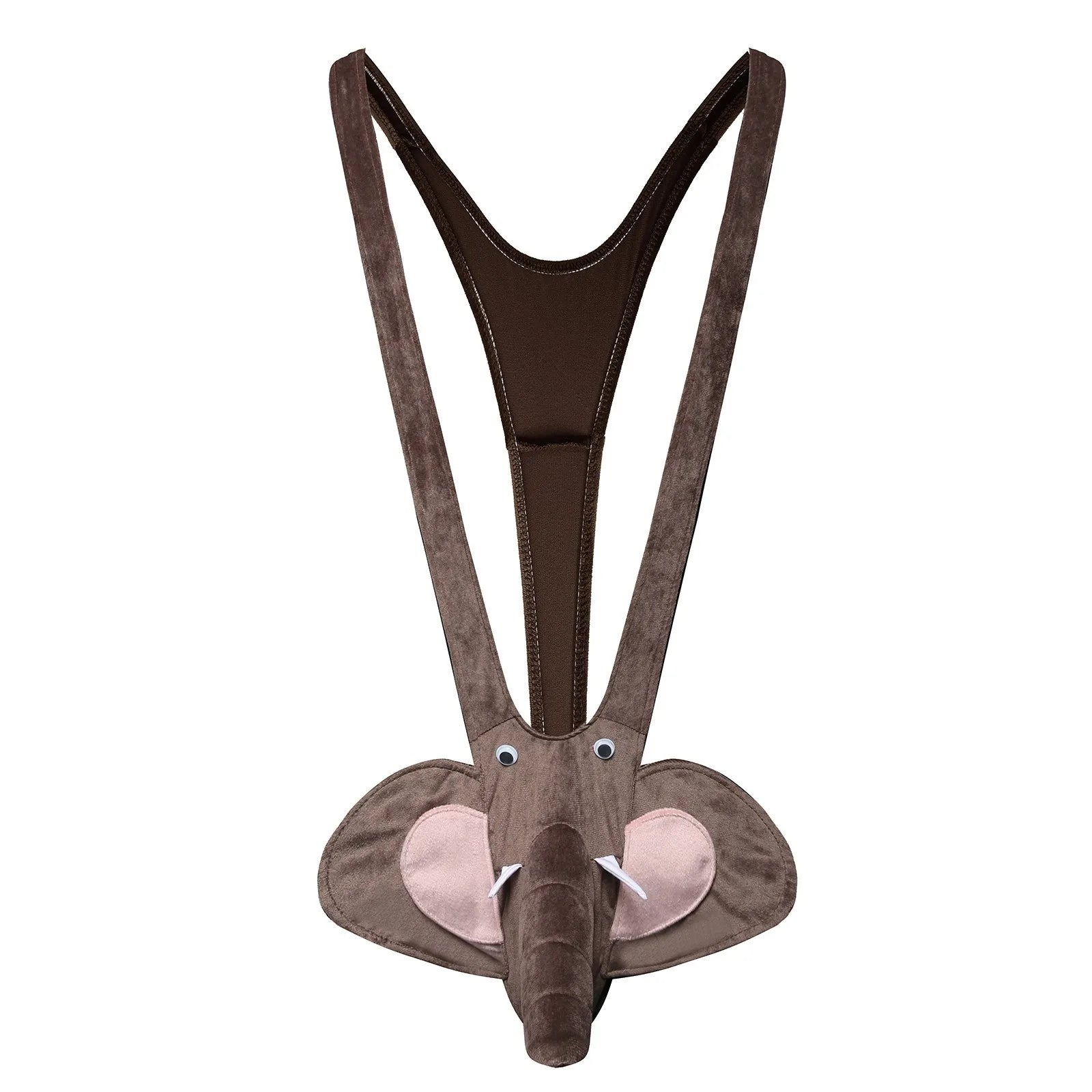 Men’S Sexy Conjoined Underwear Gift G-String Elephant Face Erotic Lingerie Intimates Mankini Thong Trendy Underwears