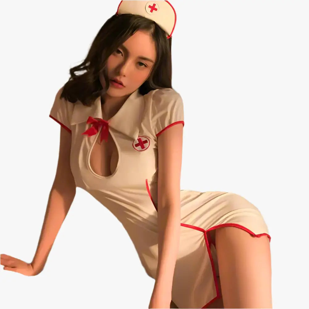One-Piece Sexy Nurse Outfit - White / One Size - Outfit