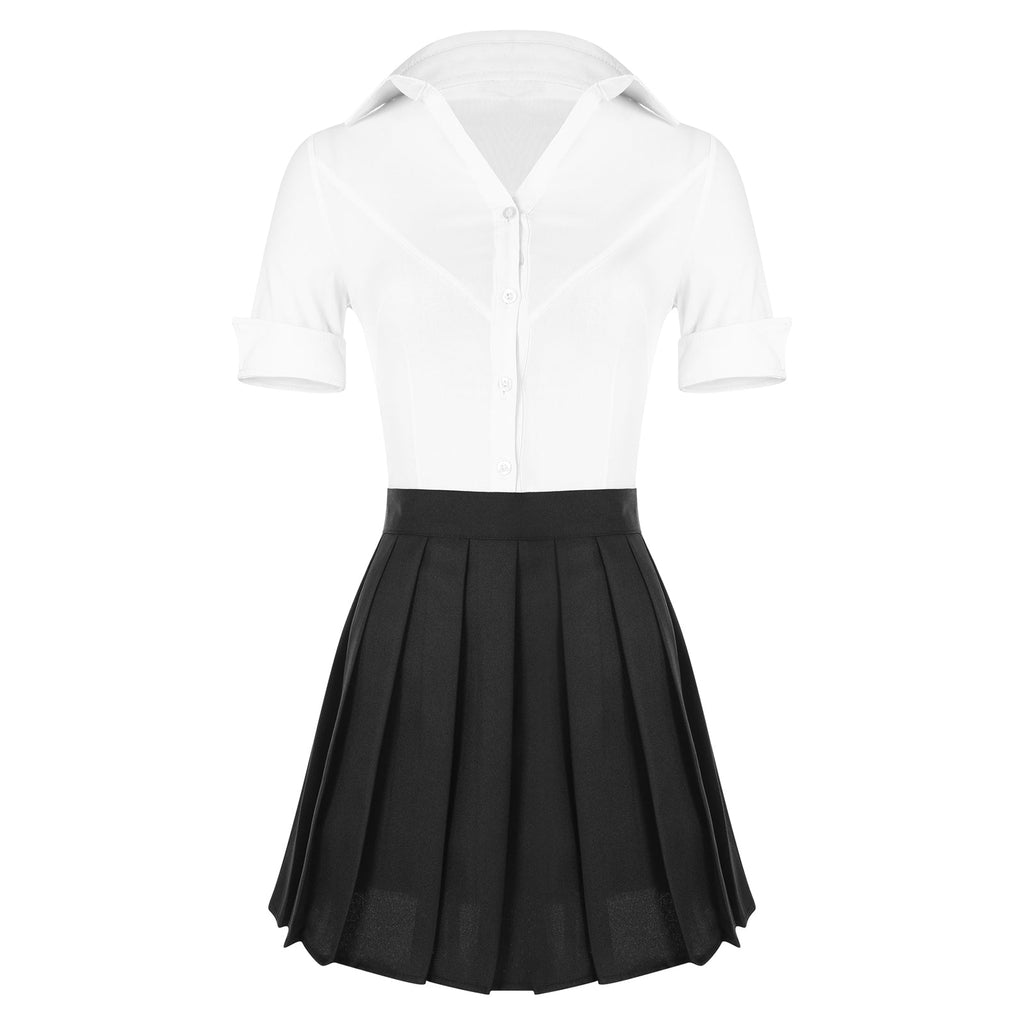 Pleated Skirt Secretary Outfit - Outfit