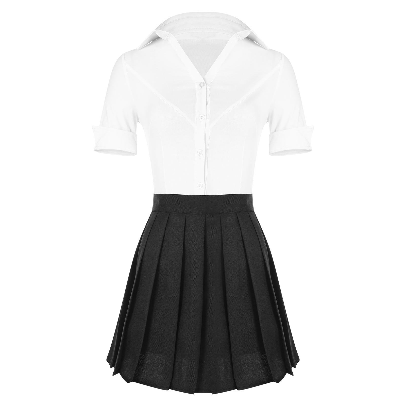 Pleated Skirt Secretary Outfit - Outfit