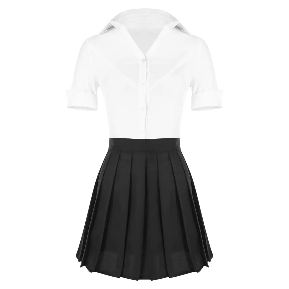 Pleated Skirt Secretary Outfit - Outfit