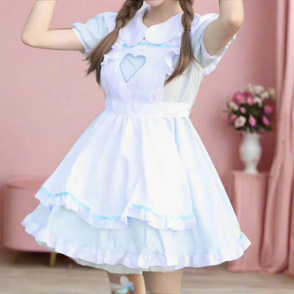 Kawaii Light Blue Bunny Maid Outfit - Outfit