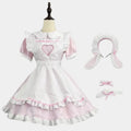 Kawaii Pink Bunny Maid Outfit - Pink / S - Outfit