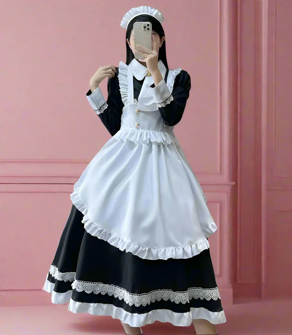 Premium Long-Sleeve French Maid Outfit - Outfit
