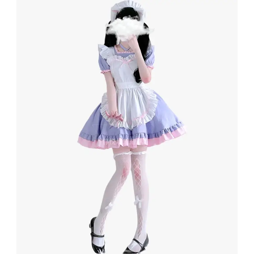 Purple Anime Maid Outfit