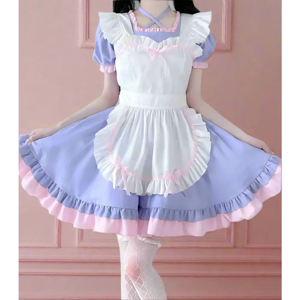 Purple Anime Maid Outfit - Purple / S