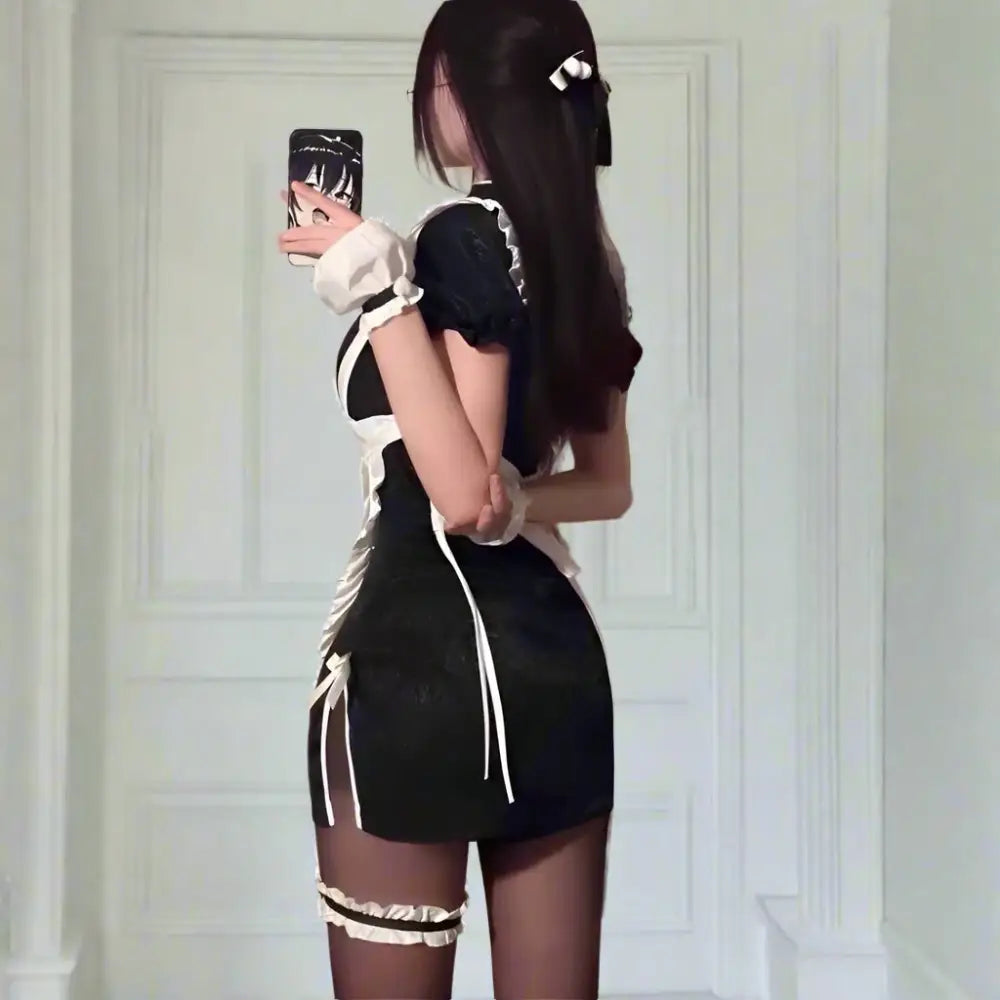 Retro Cheongsam Anime Maid Outfit - Outfit
