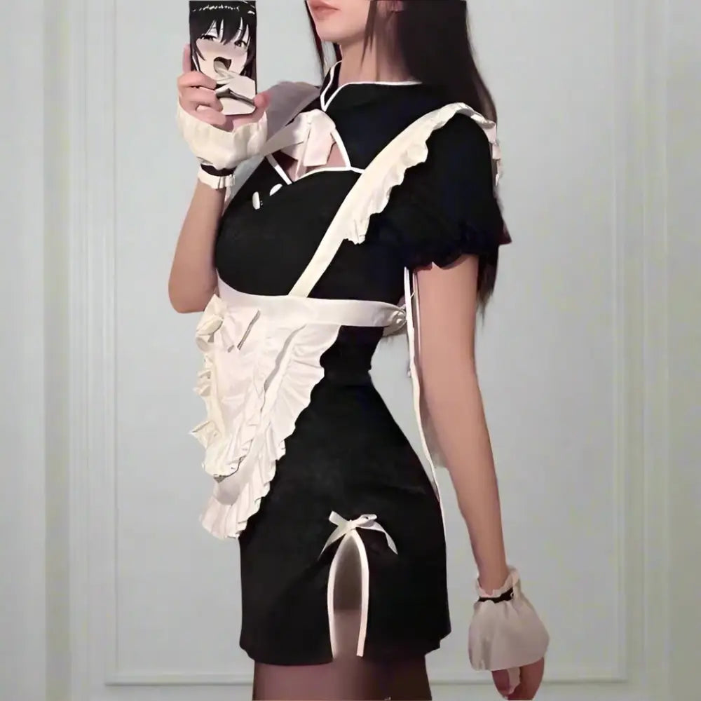 Retro Cheongsam Anime Maid Outfit - Outfit