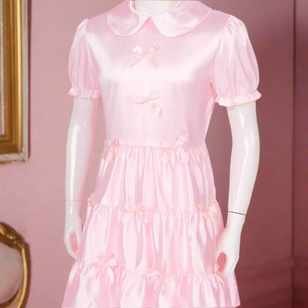 Satin Pink Male Maid Outfit - Outfit