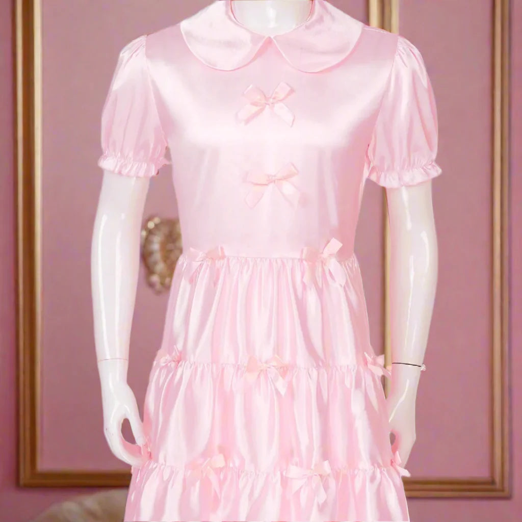 Satin Pink Male Maid Outfit - Outfit