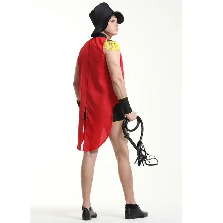 Circus Handsome Clown Lion Tamer Costume Party Trainer Magician Dress Up Suit Halloween Sexy Cosplay Uniform Stage