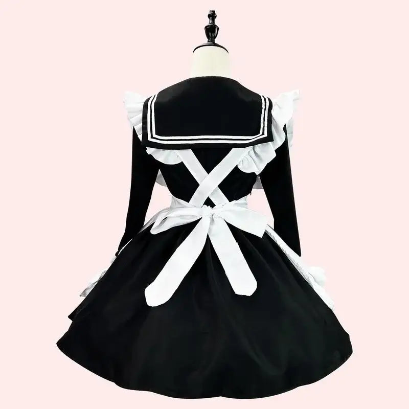 Anime JK Uniform Sailor Cosplay Costumes Plus Size Maid Dress Lingerie Winter Long Sleeve Lolita Animaion Show Outfits
